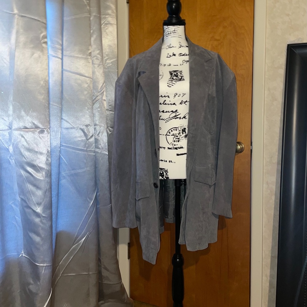 Vintage Men’s Leather Jacket HABAND Lion’s Den Gray size 4X 60’s 70’s